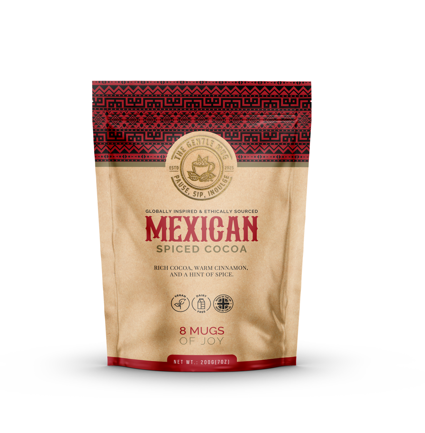 Mexican Spiced Cocoa pouch - warm, spiced, and perfect for your daily ritual.