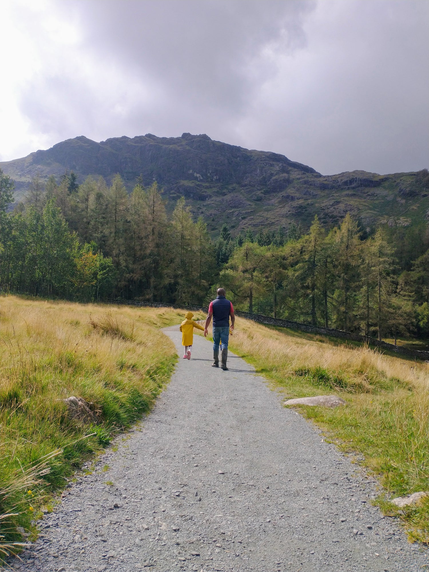 founder and daughter on a walk