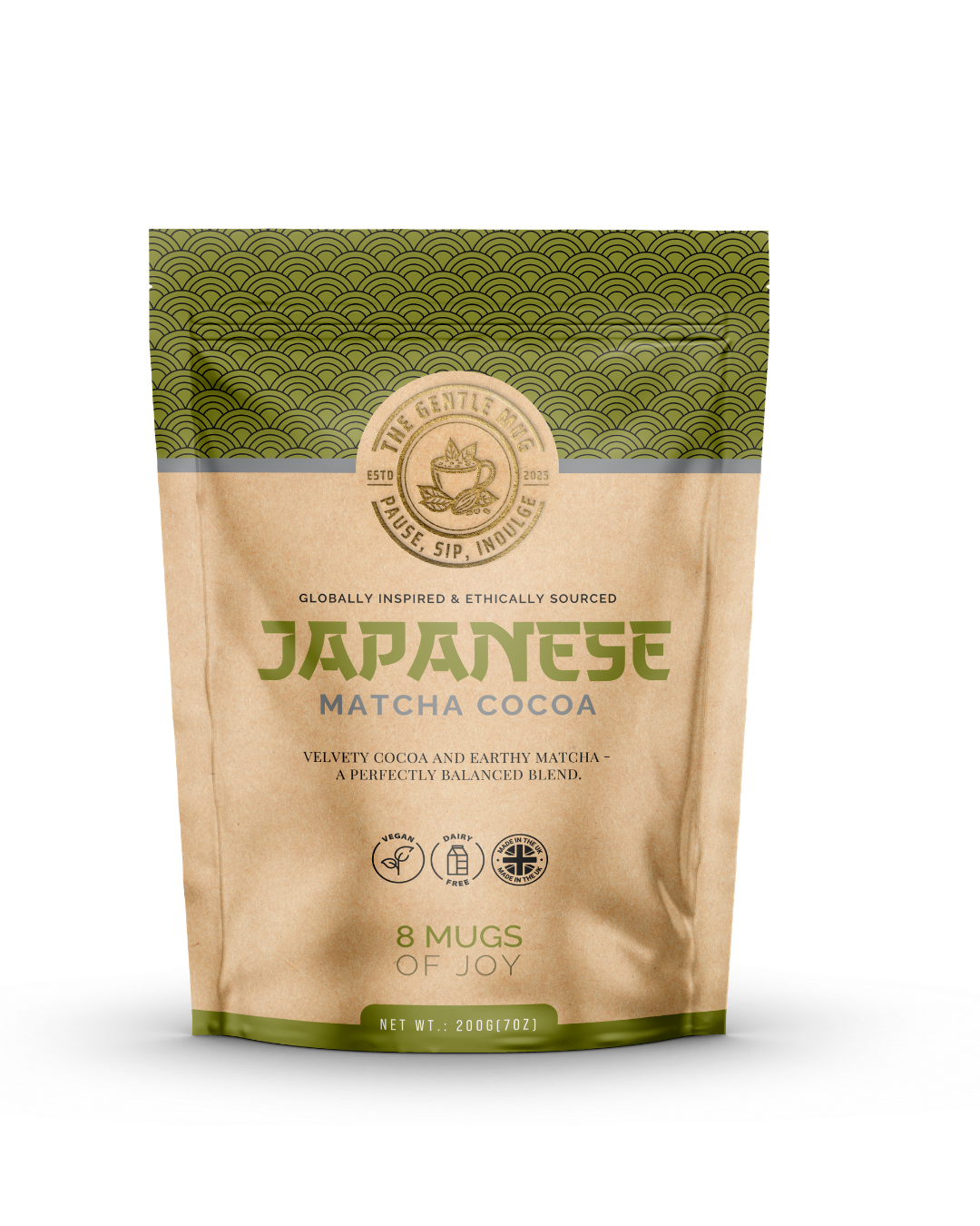 Japanese Matcha Drinking Chocolate by The Gentle Mug