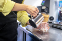 Steaming Hot Chocolate Being Poured